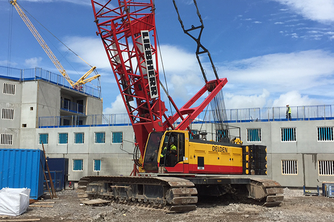 Liebherr Crawler Crane On Site
