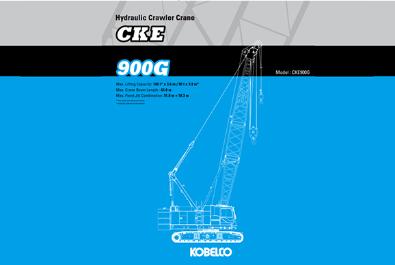 Kobelco CKE900G-2 100t crawler crane hire