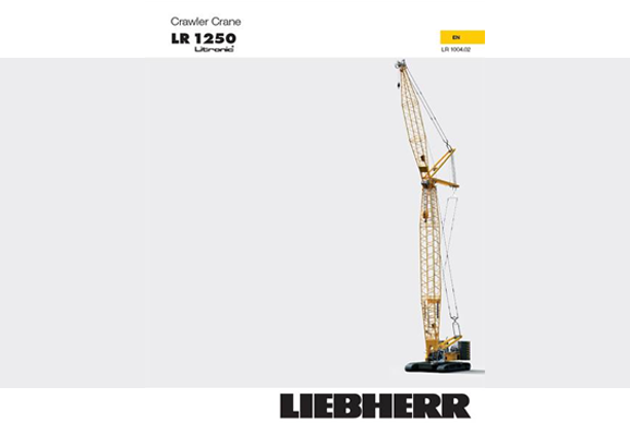 liebherr lr1250 crawler crane for hire