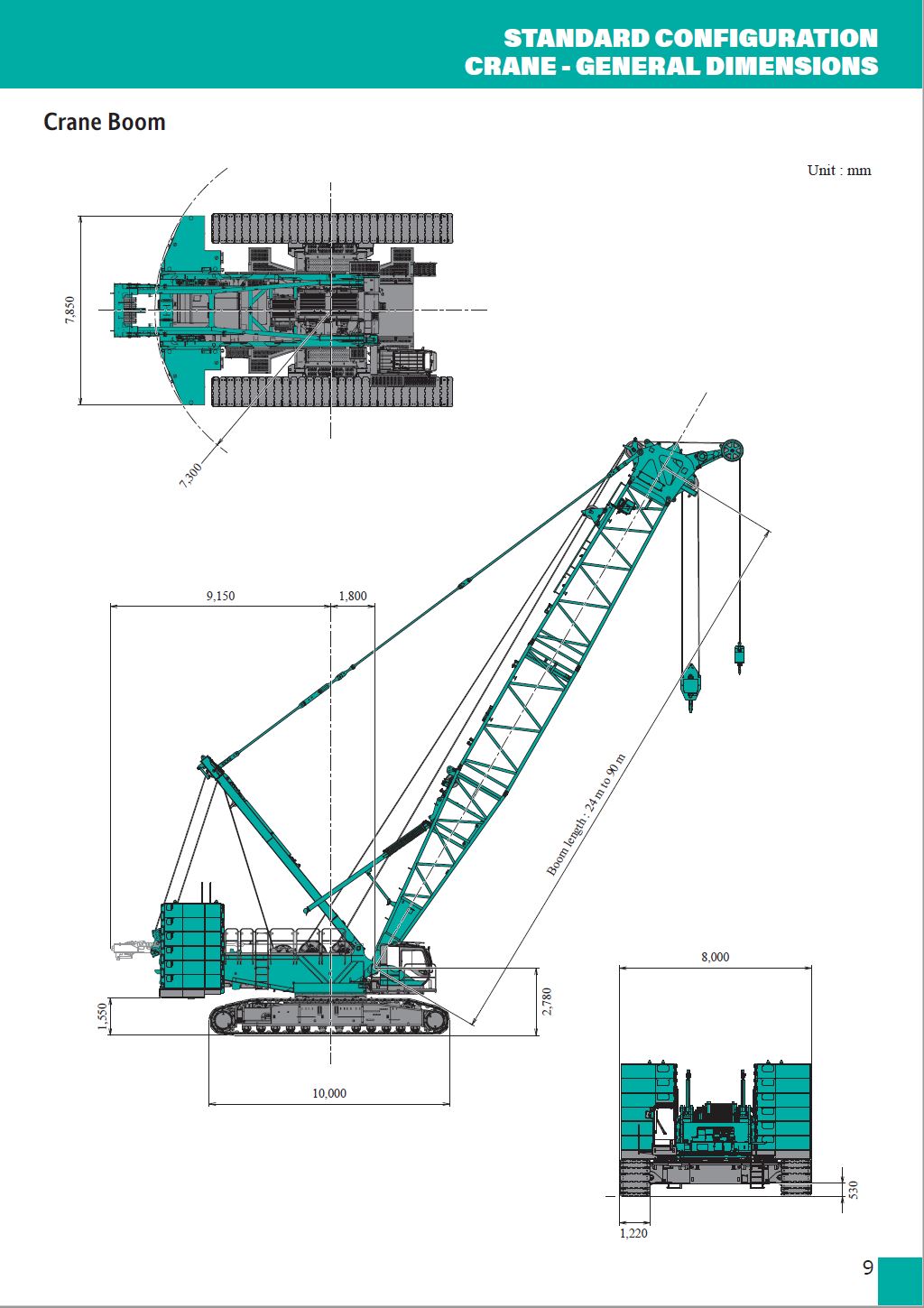 Kobelco CKE3000G-2 300t crawler crane for hire
